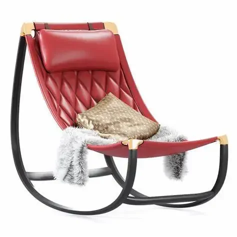 

Household villa ash wood recliner balcony leisure lazy sofa rocking chair