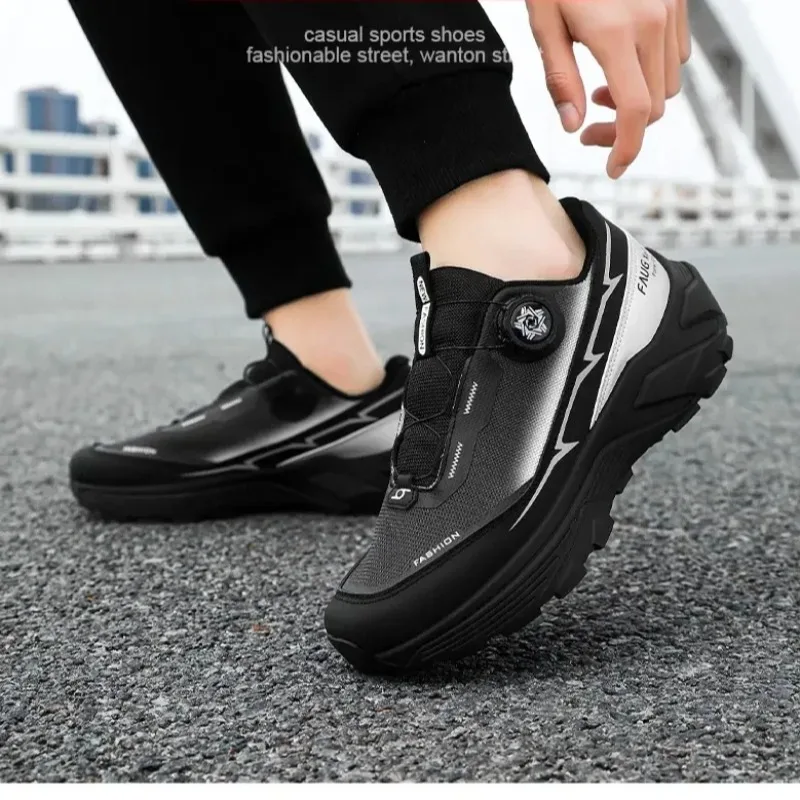 

Sneakers for Men Rotating Buckle Mesh Sports Shoes Men Fashion Breathable Casual Original Series Men Shoes Tênis Couro Masculino