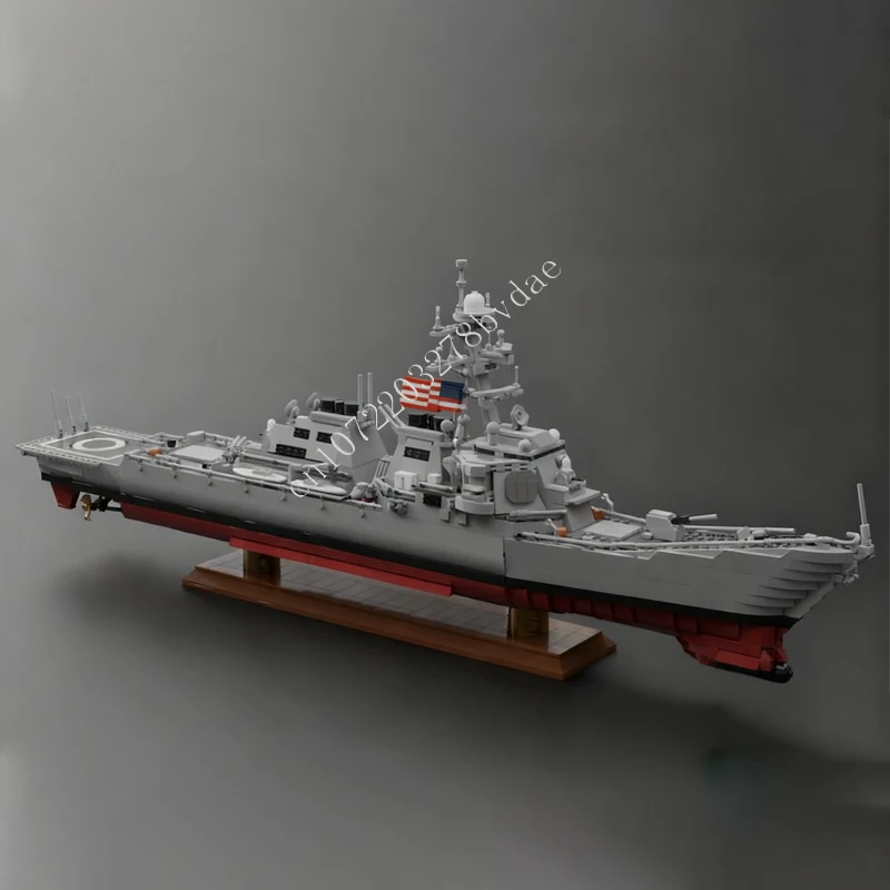 2808 قطعة MOC Arleigh Burke-class المدمرة اللبنات مجموعة قارب الطوب لعب للأطفال هالوين هدايا عيد ميلاد الاطفال هدية