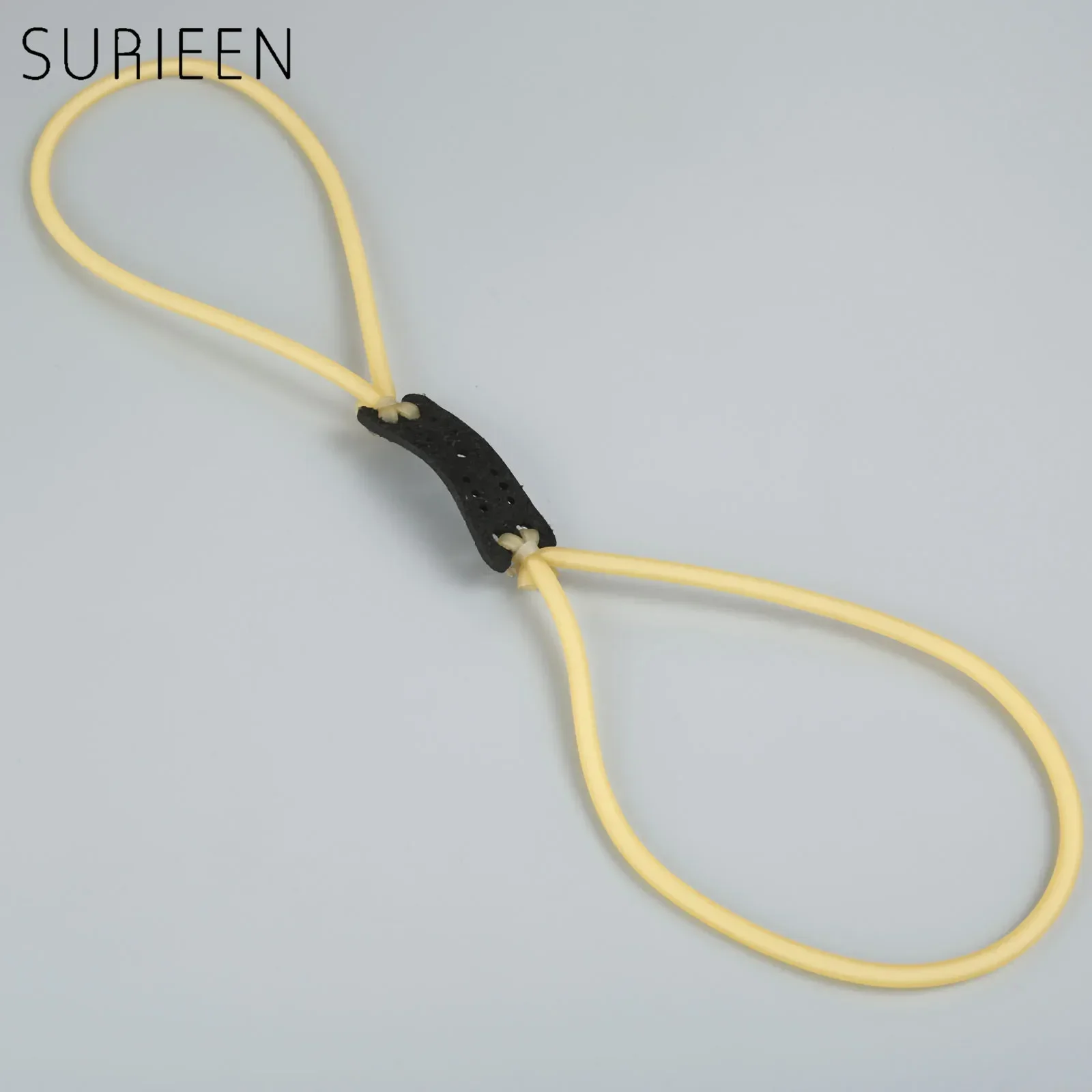 SURIEEN 4 Strips Practical Slingshot Rubber Band Resilient Rubber Tube Catapult Elastic Bungee Slingshots Replacement Part 1842