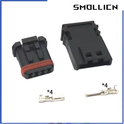 1 Set 4 Pin Female Male Auto Waterproof Connector Car Rearview Mirror Heating Wire Harness Plug Socket MX19004S51 MX19004P51