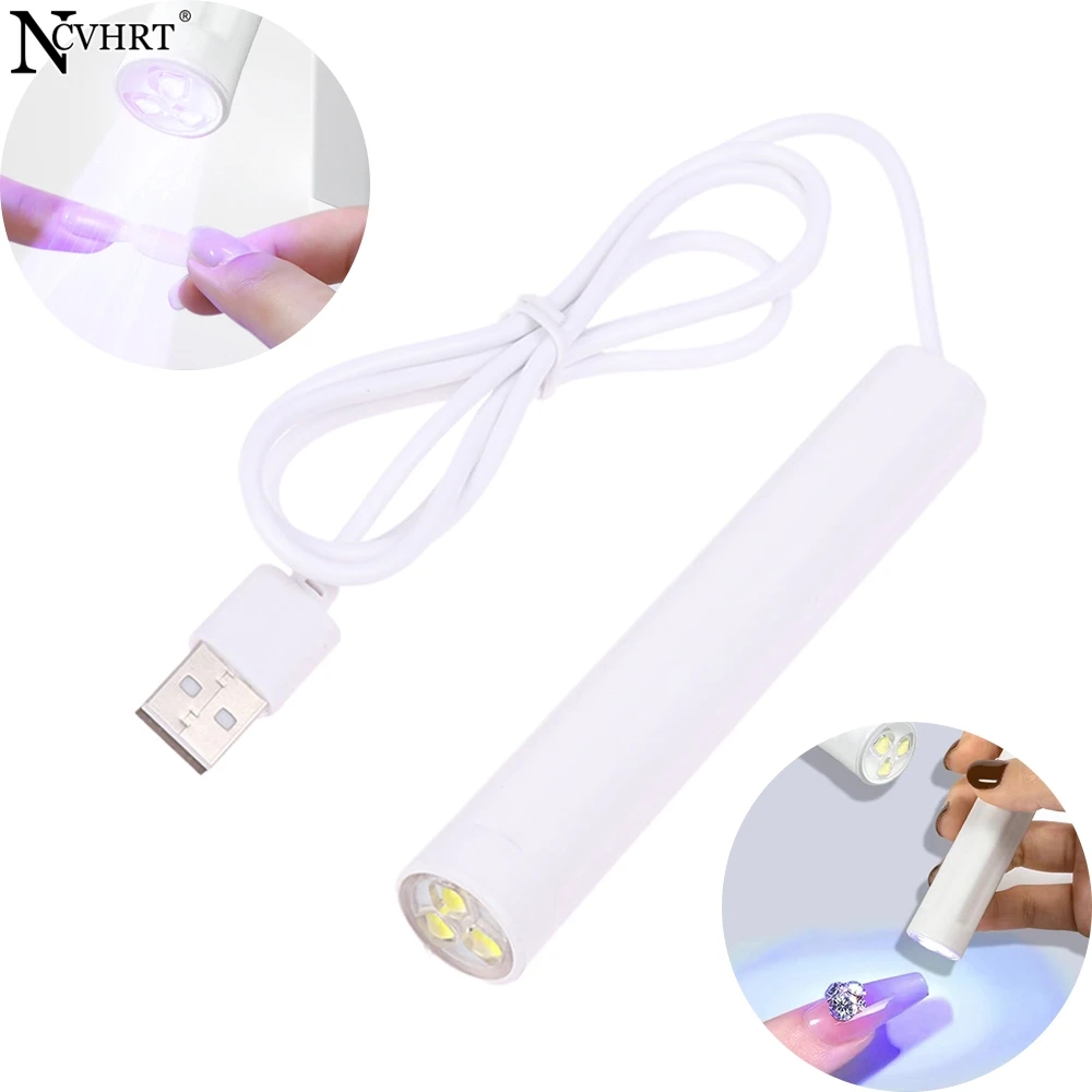 Mini lampada portatile portatile per unghie per smalto Gel penna per torcia ad asciugatura rapida macchina per asciugare le unghie USB lampada per unghie a LED UV