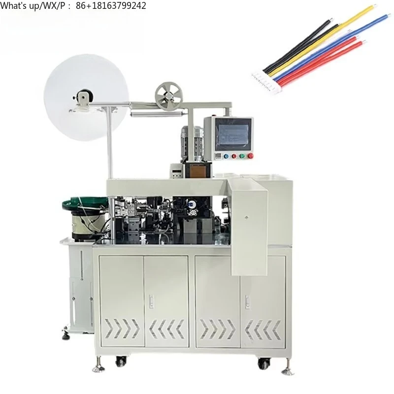 Customizable Long & Short Wire - High-Efficiency Automatic Single-Head Wire Harness Tin Dipping and Housing Inserting Machine