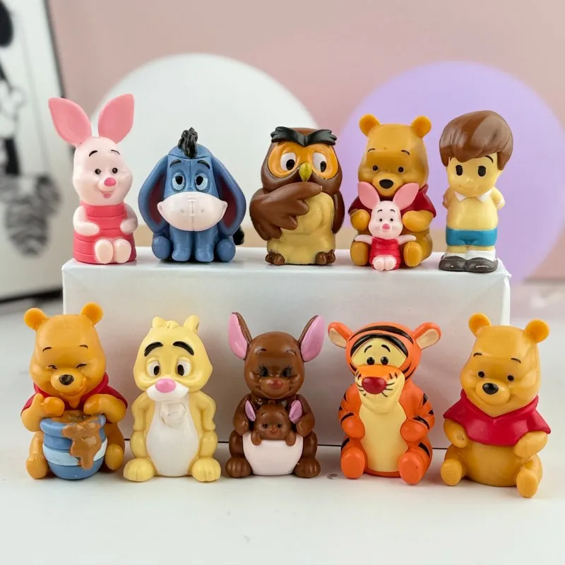 

Disney Winnie The Pooh Friends 10Pcs Mini Doll Action Figure Anime Kawaii Toy For Kids Birthday Gift Figures For Kids Piglet Roo