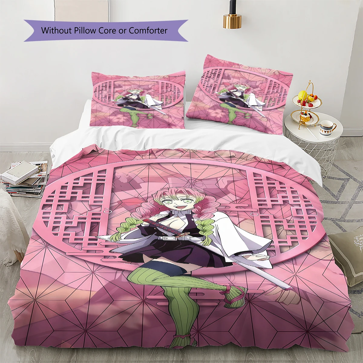 Demon Slayer Art Duvet Cover - Comfortable Soft, Kids Bedding Gift, Extra Large Various Sizes -HE35