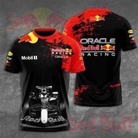 2025 Red Bull Racing Men's T-shirt 2025 New Casual Sports Racing Training Suit Summer Short Sleeve Red Bull Brand Clothing Tops