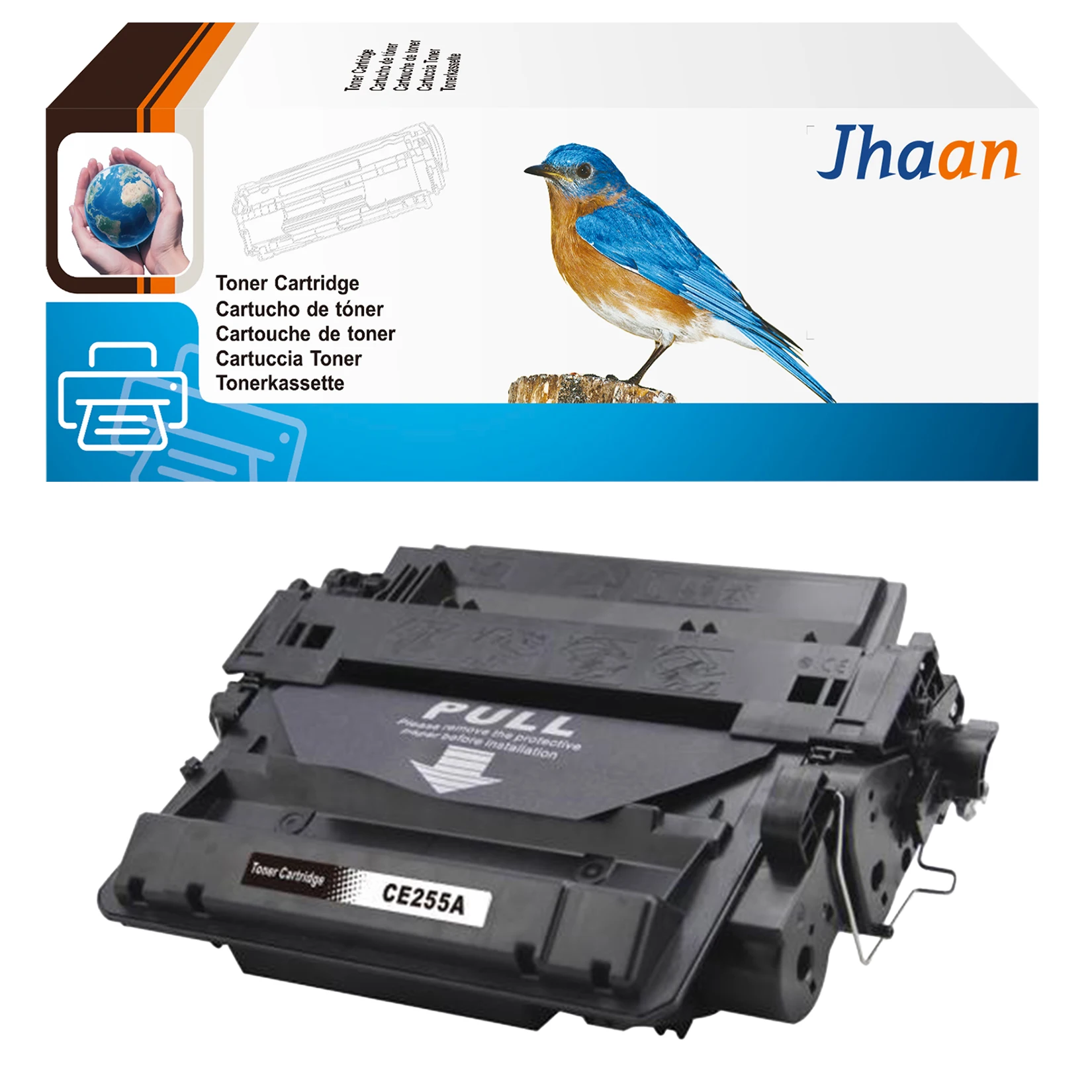 Jhaan 55A 55X Toner kompatibel mit HP 55A CE255A CE255X Toner Laserjet Enterprise P3015 P3015DN P3015D Pro 500 MFP M521DN – Detail 1