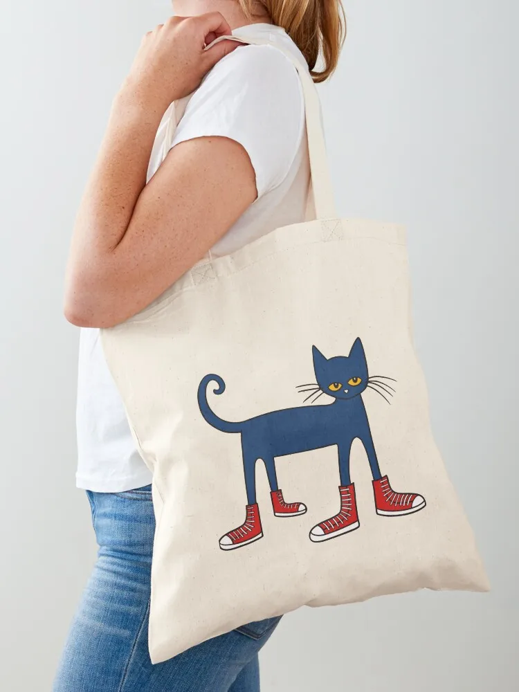 

Pete the Cat Rocking in My School Shoes Tote Bag Cloth bag tote bags aesthetic canvas tote reusable shopping bags