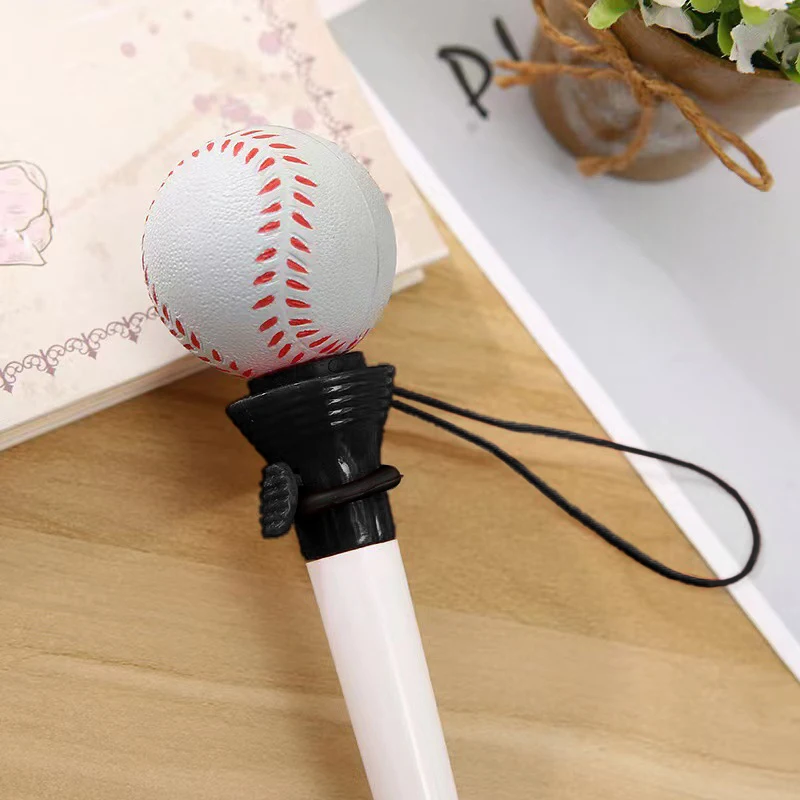 1PCS Creative Ballpoint Pen 0.5mm Blue Basketball Football Shape Decompression Bounce Neutral Pens Student Stationery