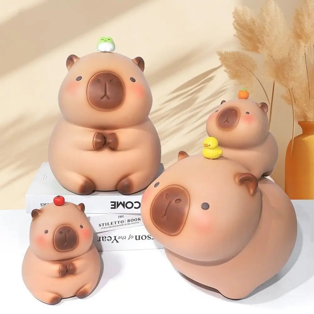 Capybara Capybara Piggy Bank Vinyl Decorative Crayon Capybara Piggy Bank Bedroom Model Large Capacity Safe Deposit Box