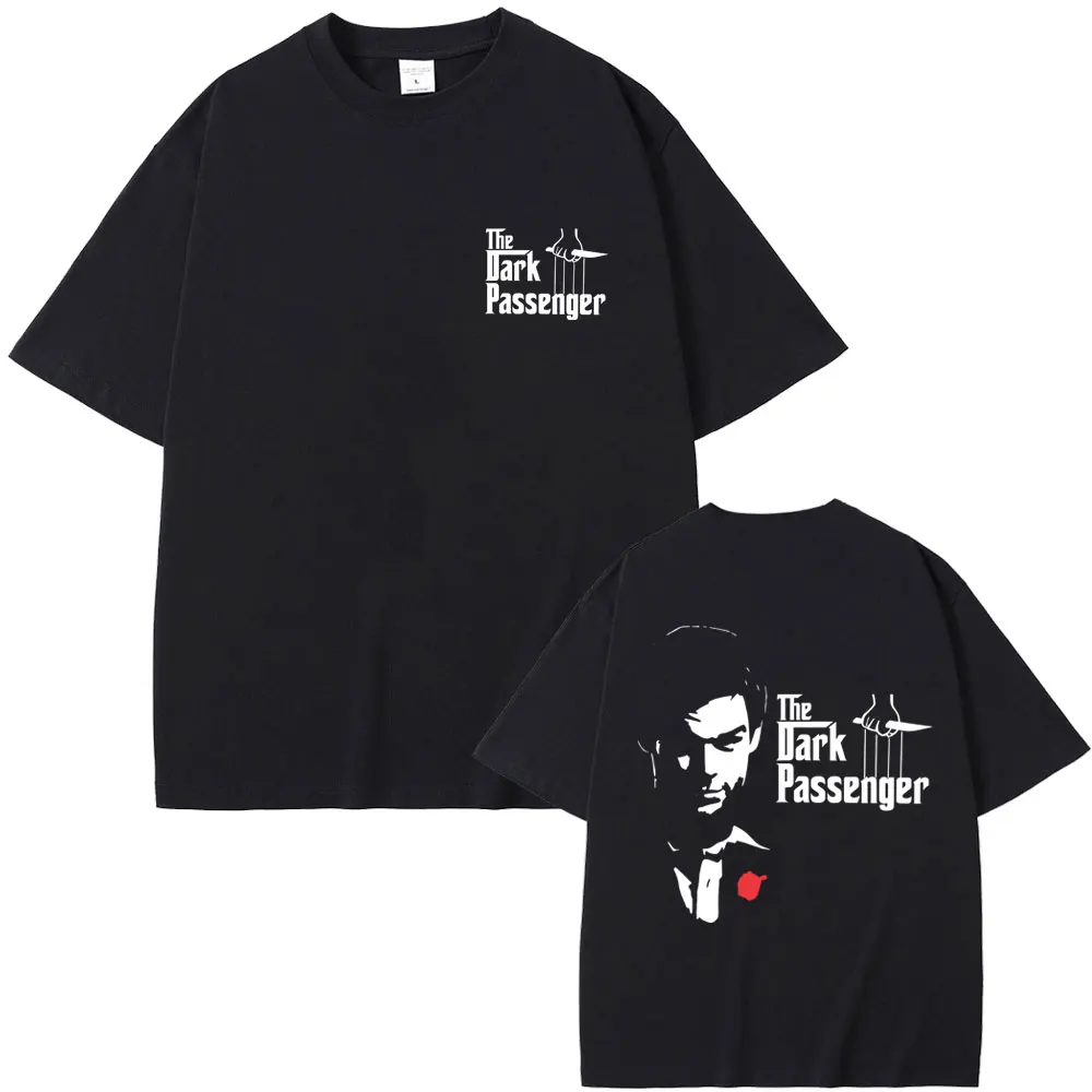 

TV Play Dexter Morgan Face Graphic T-shirt The Dark Passenger T-shirts Men Women Fashion Casual Cotton Short Sleeve Tee Shirt