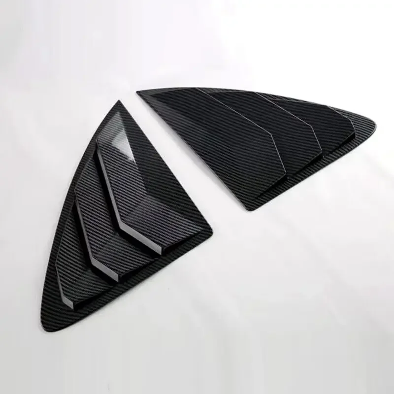 2PCS For Mercedes Benz E-Class W214 2024 2025 Car Rear Window Quarter Louver Cover Side Vent Shutter Trim Scoop ABS Accessories