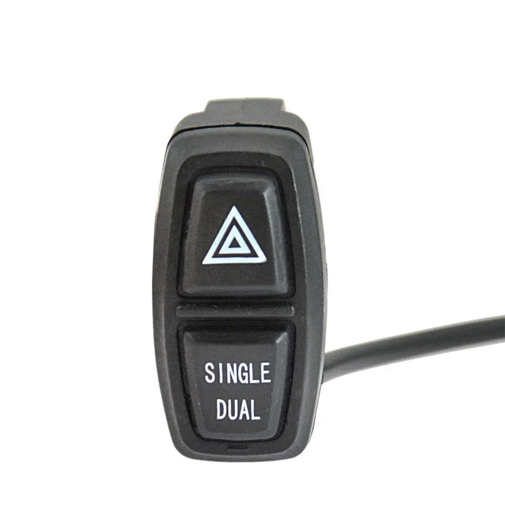 Single Dual Hazard Warning Indicator Switch Double Lock Double Warning Button For E-Bike Scooter Conversion Parts