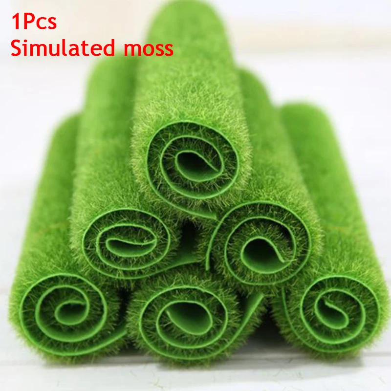 1 قطعة دمية 15 سنتيمتر العشب حصيرة الأخضر المروج الاصطناعية العشب السجاد وهمية Sod حديقة الطحلب