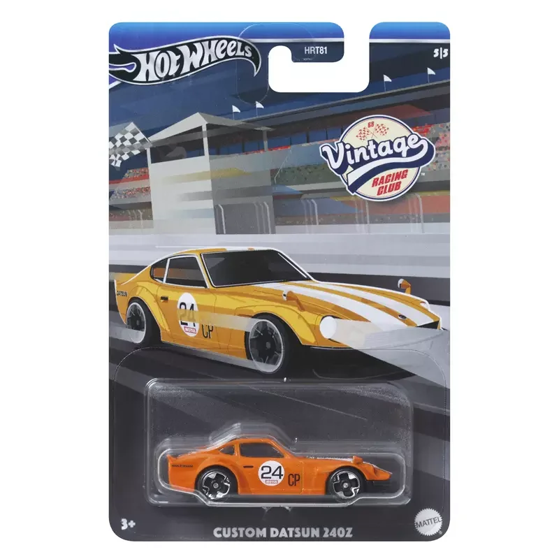 Original Hot Wheels Vintage Racing Club Vehicles Series Alloy Car Model Custom Ford Datsun 1/64 Diecast Boys Toys Mustang Toyota