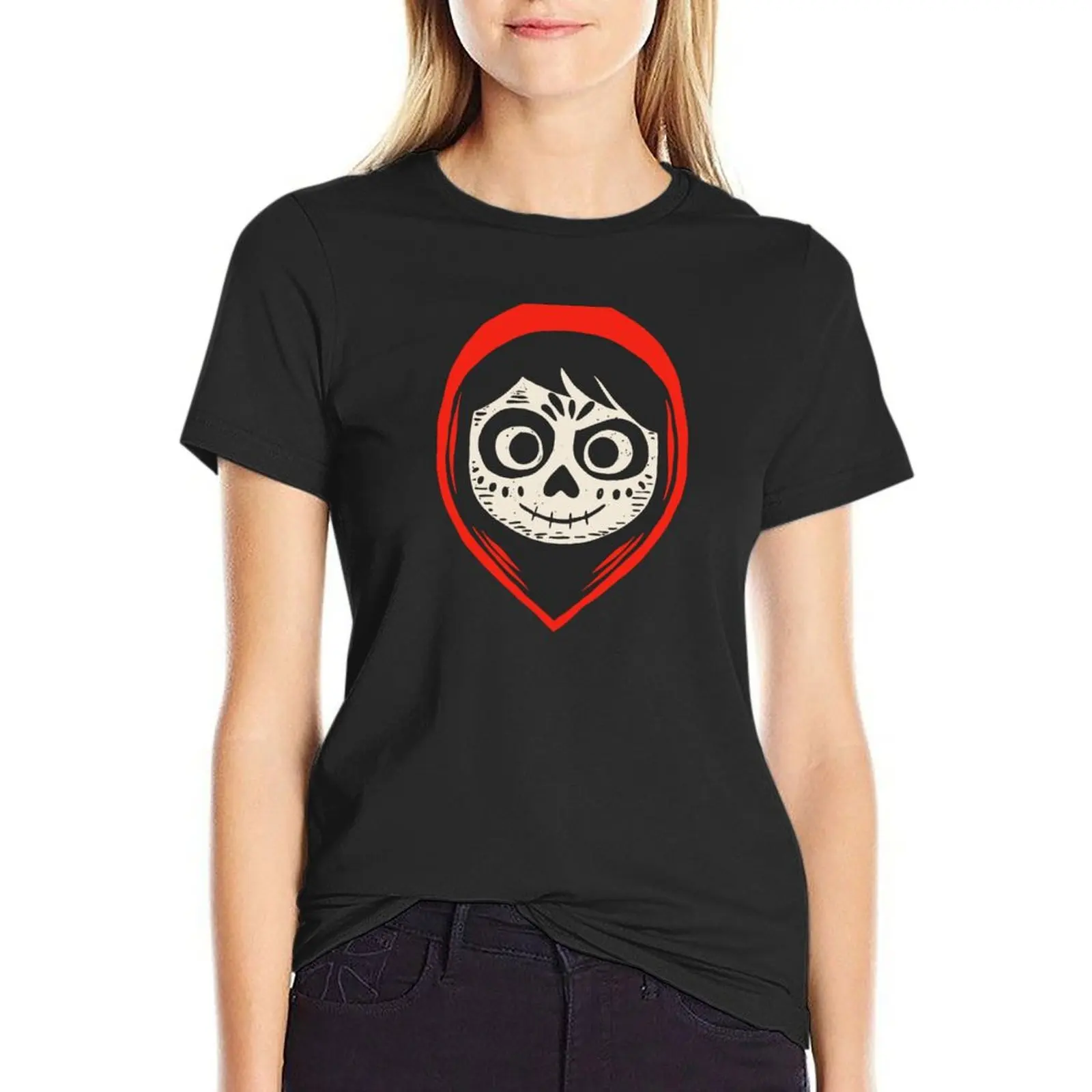 

Coco - Miguel skeleton face T-Shirt aesthetic clothes hippie clothes plus size tops luxury designer clothing Women