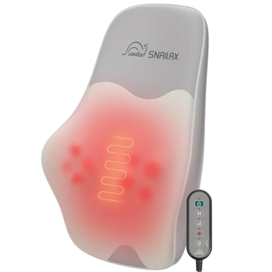 

Массажер для спины Шиацу с подогревом, 4D-массажер для шеи, массажер для спины, шеи и плеч для снятия боли, глубокий массаж тканей, 3 скорости/3 режима