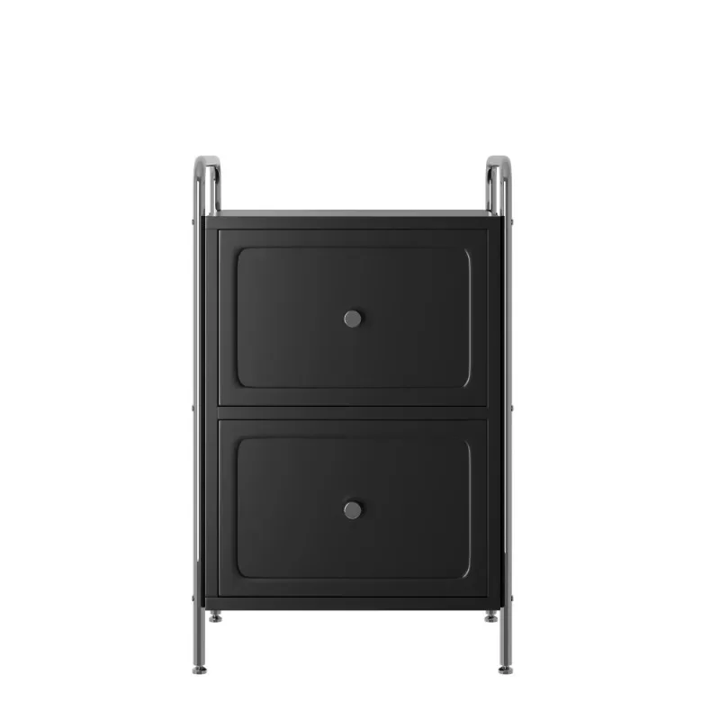Simple solid wood flower bedside table, artistic style bedside