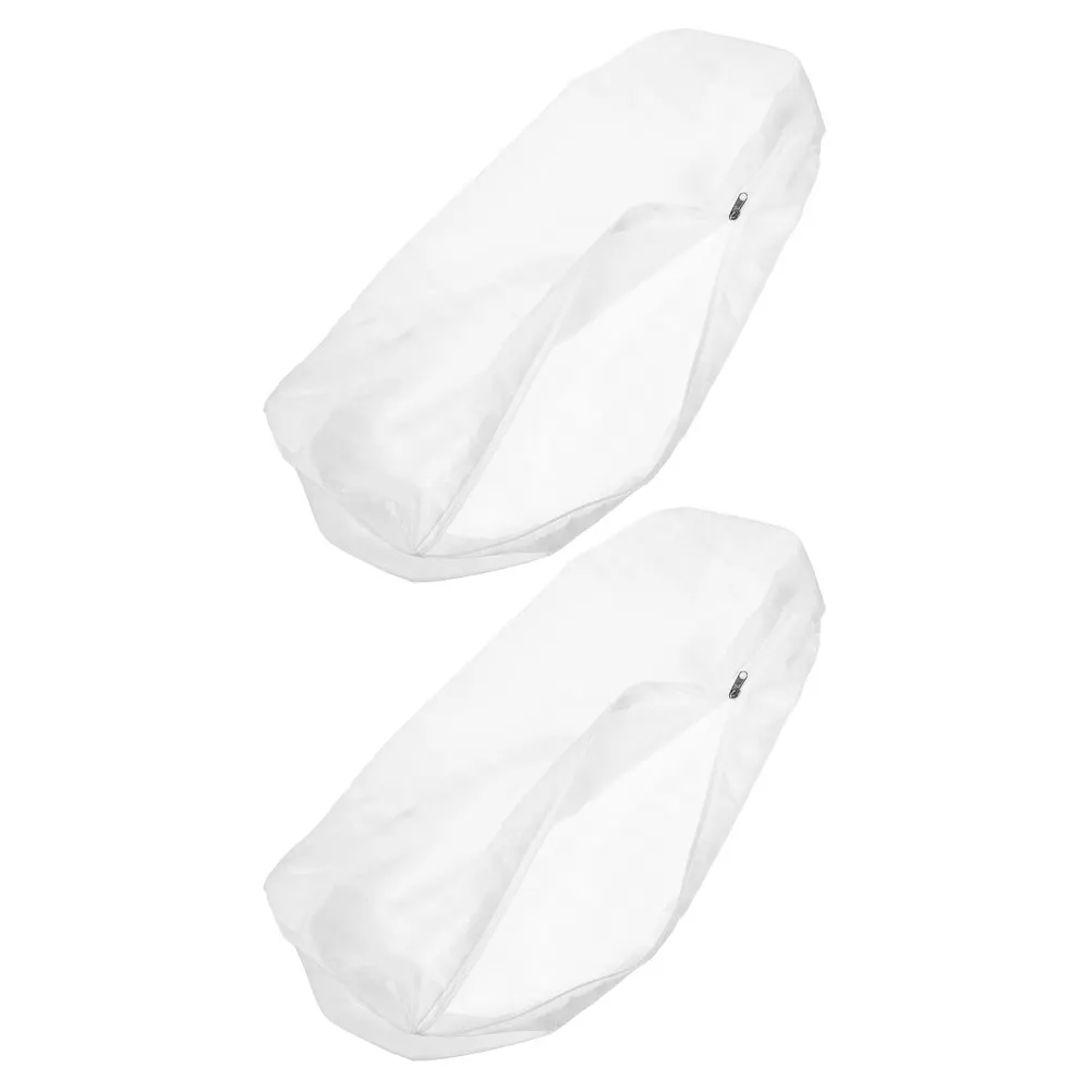 

2pcs Long Cylindrical Pillowcase Soft Round Neck Roll Cover For Sofa Bed Removable Washable Cushion Protector Lightweight