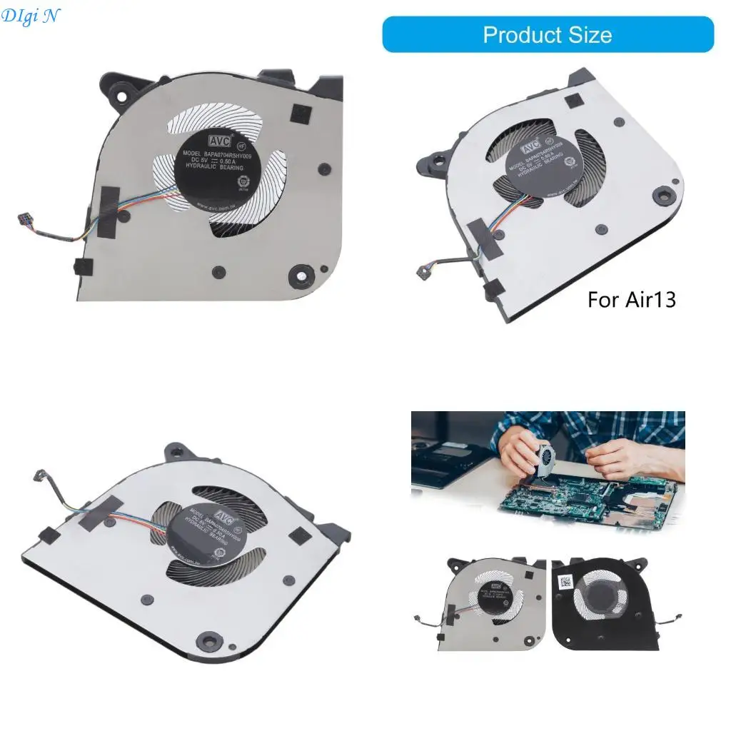 Ventola raffreddamento CPU per laptop per RedMiBook Air13 XMA2005-AJ AB DC5V 0,5A FITOL REALE R2LB R2LB