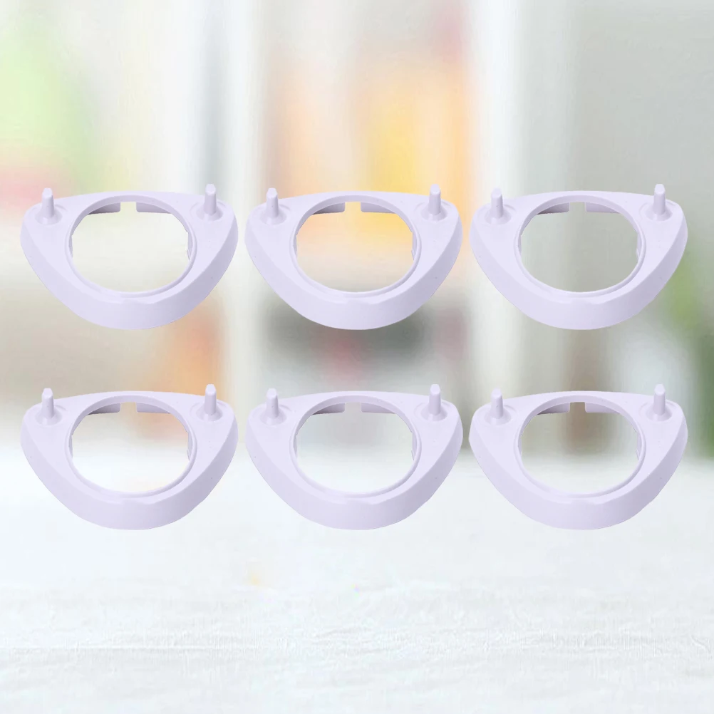 

6 Pcs Tooth Brush Heads Electric Toothbrush Holder Charging Stand Bracket Accessories