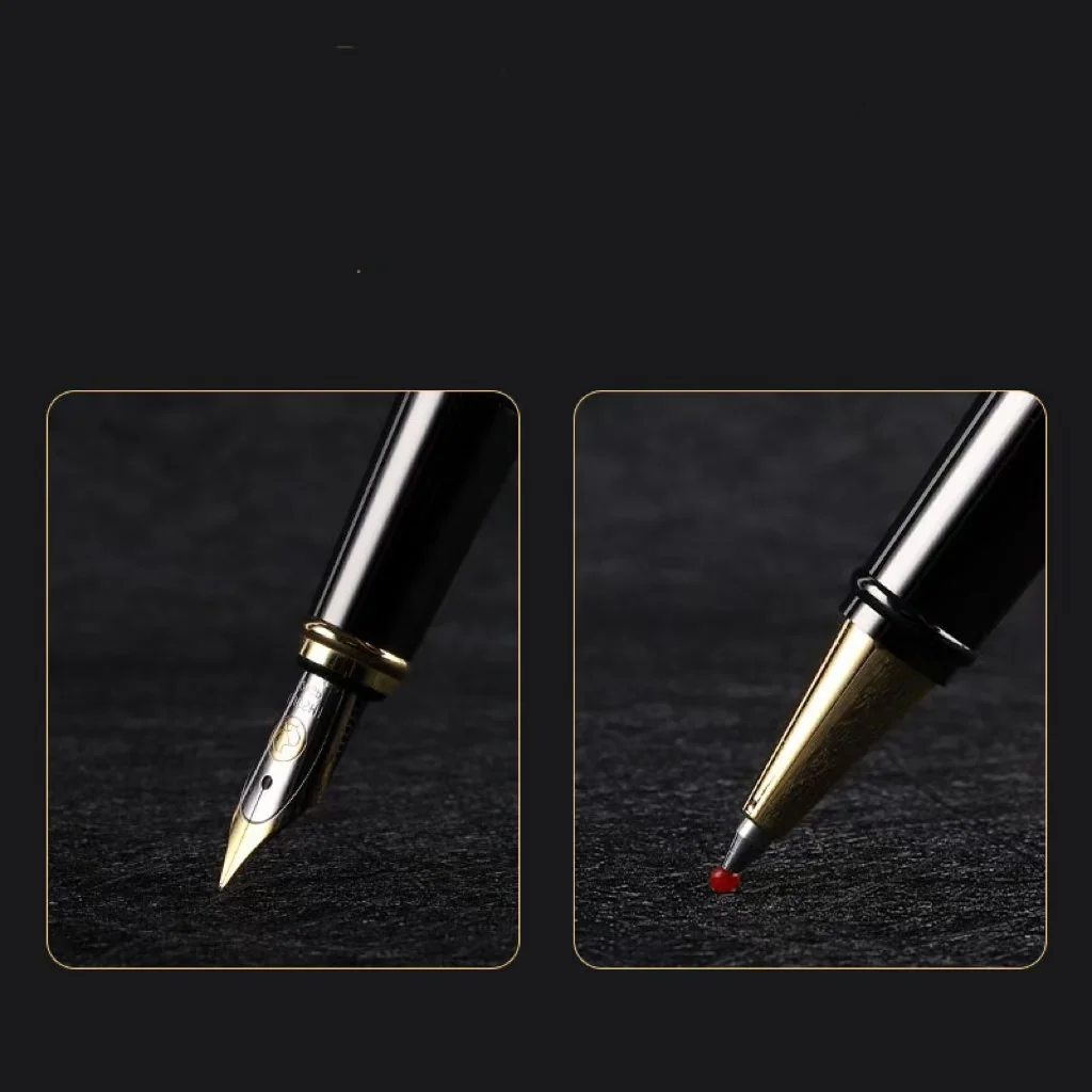 Metal signature pen treasure pen high-grade gift box for men's business office writing practice with pen gift lettering