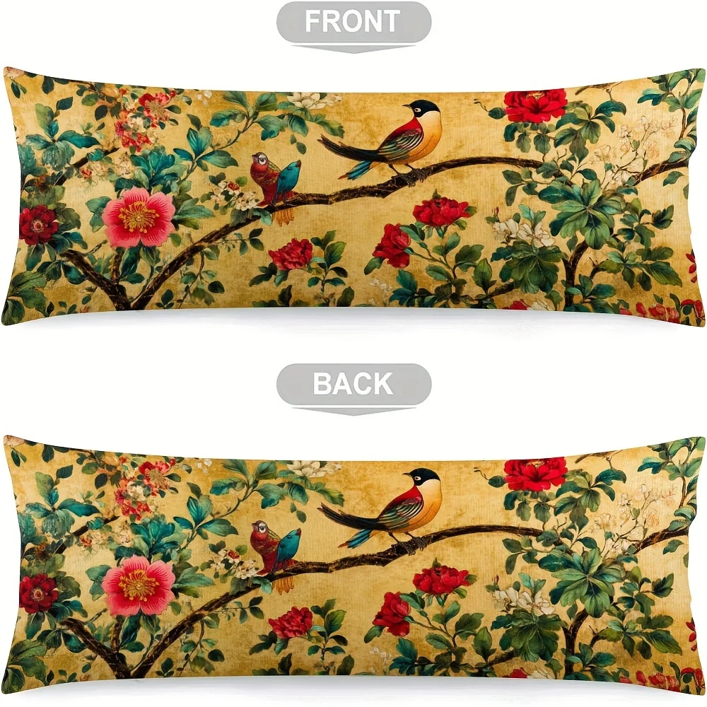 Ultra-soft and Thick Life-size Pillowcase, Made from High-quality Breathable Microfiber Fabric, Featuring a Hidden Smooth Zipper