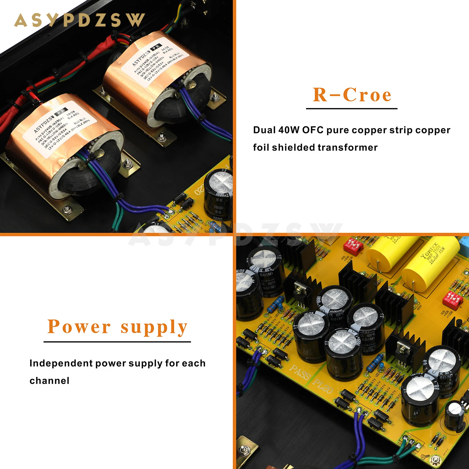 تمرير PL20 HIFI 2.0 مضخم صوت ستيريو أحادي الطرف من فئة A MOSFET مع 4 طرق في