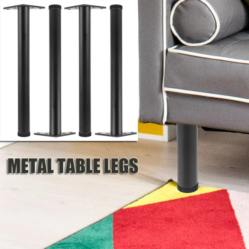 

4 Pcs Aluminum Alloy Foot Support Legs Replacement Table Furniture Feet Metal Tables Cabinet Adjustable for Tables Feet Coffee