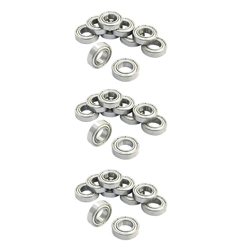 

30Pcs 6800Z 10 X 19 X 5mm Single Row Shielded Deep Groove Ball Bearing