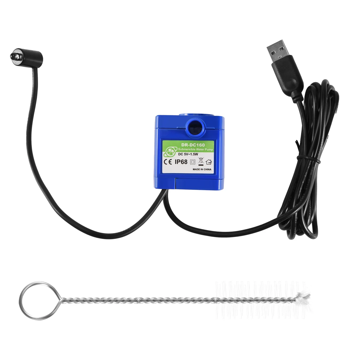 

A98U Cat Water Fountain Pump, Pet Water Fountain Pump Replacement Pump DR-DC160 Motor for Round, Flower Cap Cat Fountain