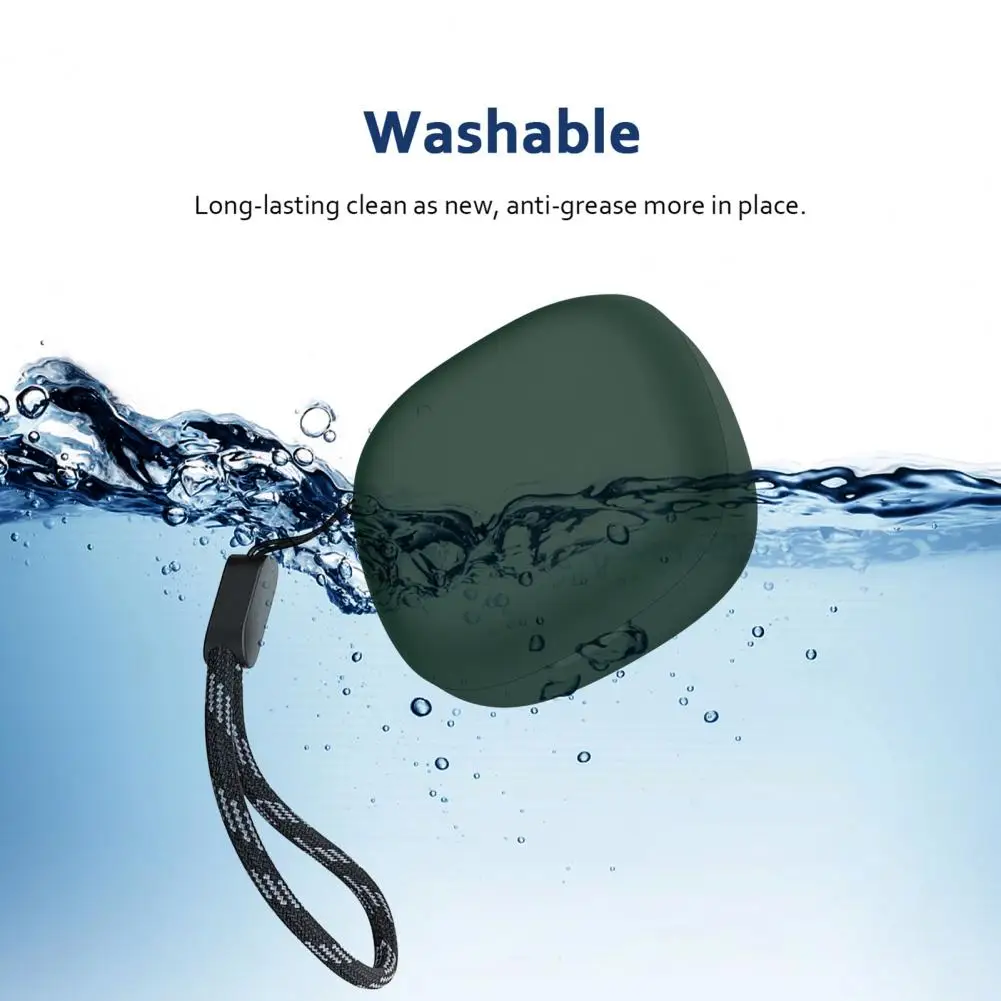 Silicone Earphone Protective Case for Soundcore R50i Wireless Earbud Charging Box Cover Shockproof Shell With Hanging Rope