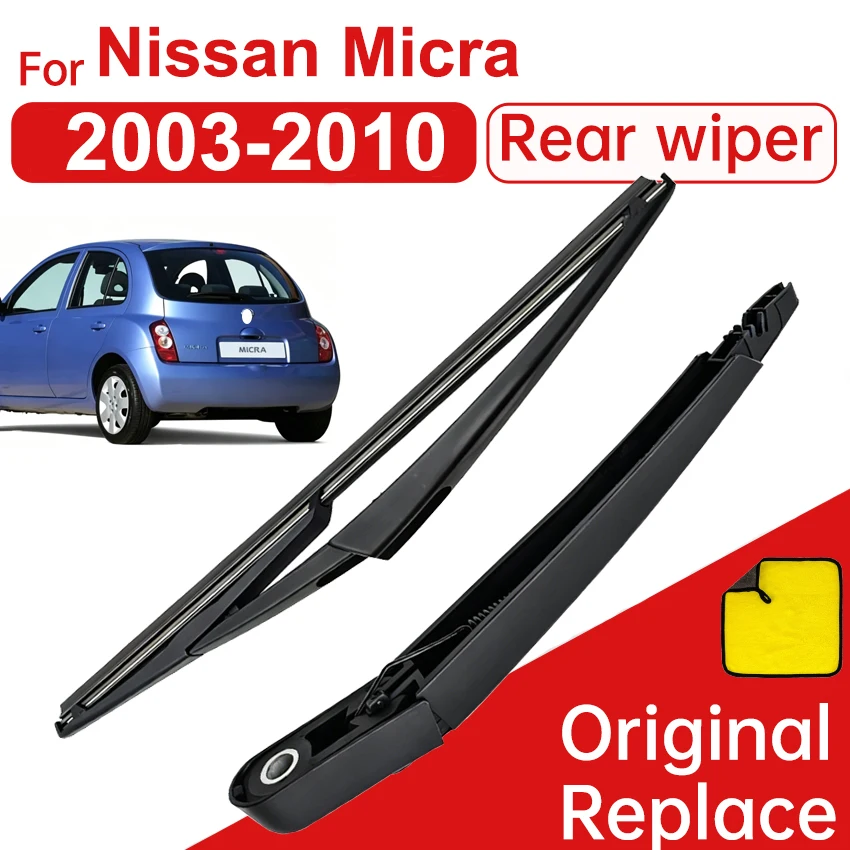 

Rear Windshield Wiper Arm W/ Blade for 2003-2010 Nissan Micra Windshield Windscreen Clean Back Window Brush 28781-3U020