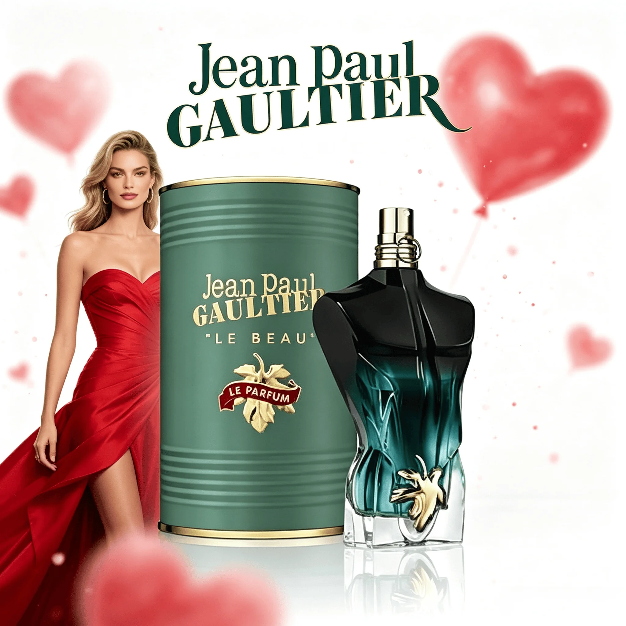 Jean Paul Gaultier Le Beau Le Parfum Unisex-Parfümspray, 4,2 oz/125 ml, Amberholz- und Gourmand-Duft, für jeden Anlass geeignet, einzigartig verpackter Duft, charmant und äußerst beliebt – Detail 1