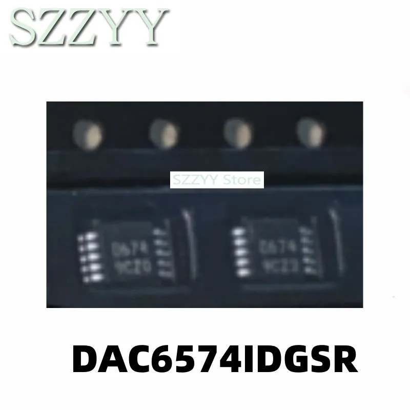 5PCS DAC6574 DAC6574IDGSR screen printed D674 digital to analog converter chip MSOP10 packaging