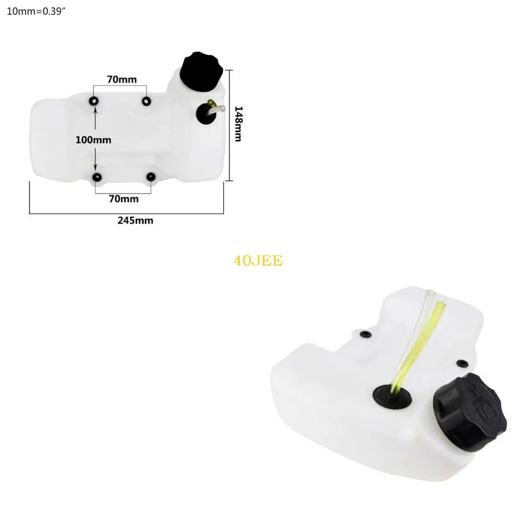 

40JE Trimmer for Tank Brush Cutter Replacement Part Accessory Lawn Mower Water Oil Pot White for String Trimmer 40-