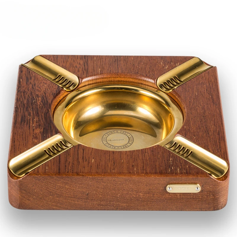 

Cigar Ashtray Metal Ashtray with Solid Base for Home, Office, Outdoor, Bar