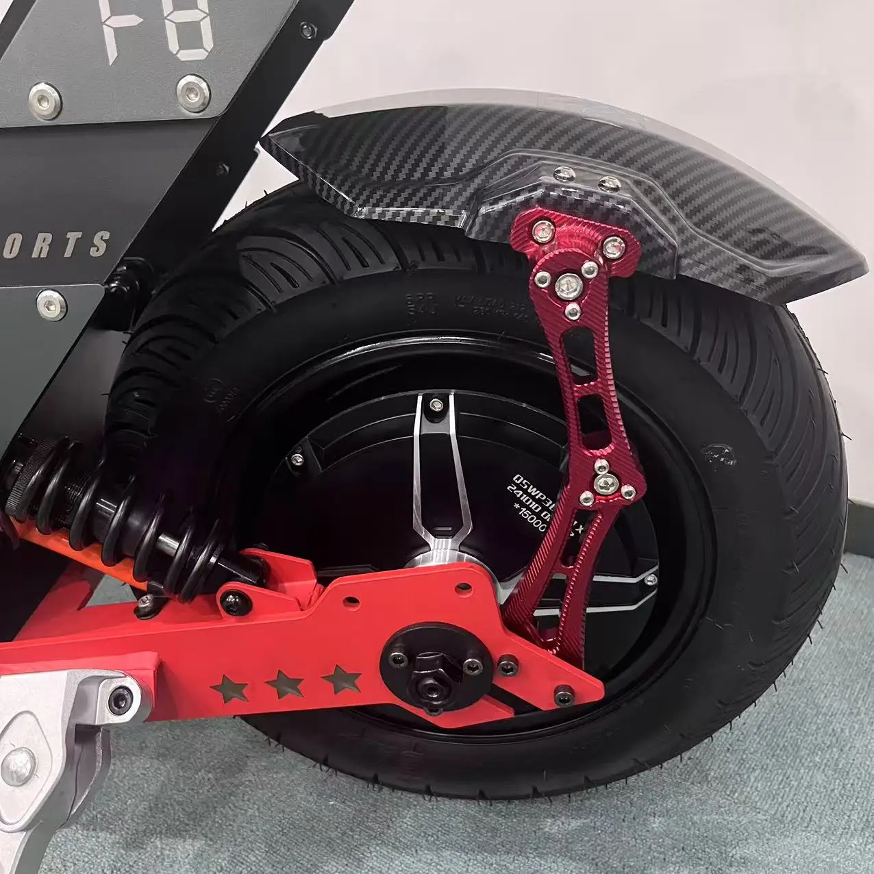 Geofought F8 سرعة سريعة 80-90MPH 120-140KMH سكوتر كهربائي 72 فولت 15000 واط سباق المحرك 180A تحكم قوي E سكوتر الكبار #4