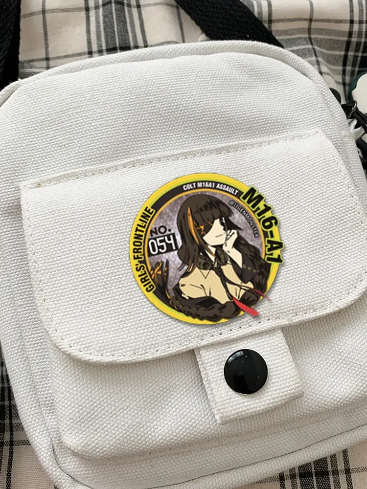 7.5cm Girls Frontline Jk Uniform Badge HK416 404 DEFY Girls Frontline Game Anime Patch Gun Girl Tactical Badge on Backpack pins