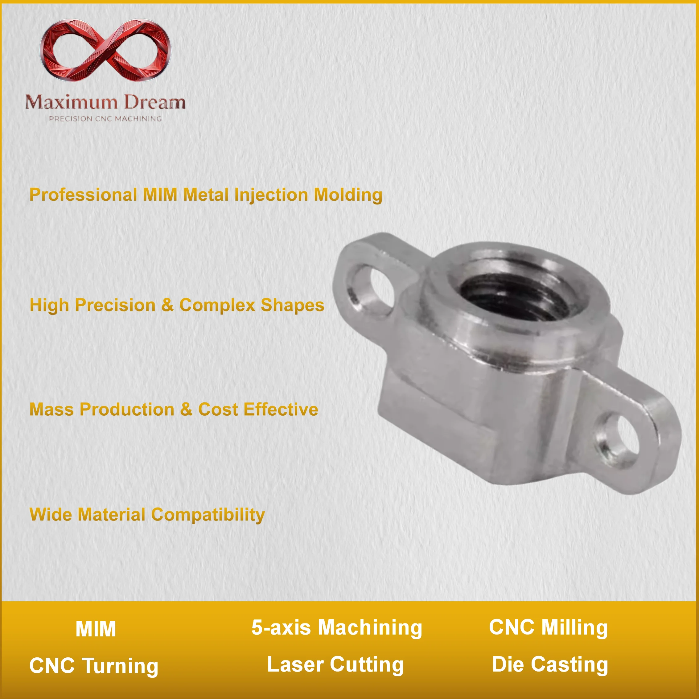 Custom CNC Machining Service Precision Metal Parts OEM Stainless Steel Aluminum Machined Components for Industrial Use