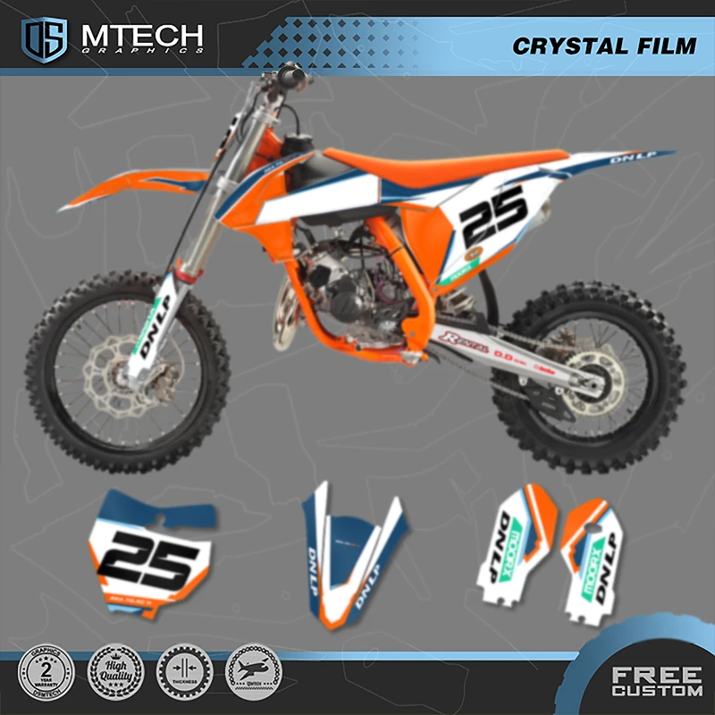 

DSMTECH MOTOR For KTM SX85 SX 85 2018 2019 2020 2021 2022-2024 Custom Motorcross Graphics Background Decals Stickers Kits 006