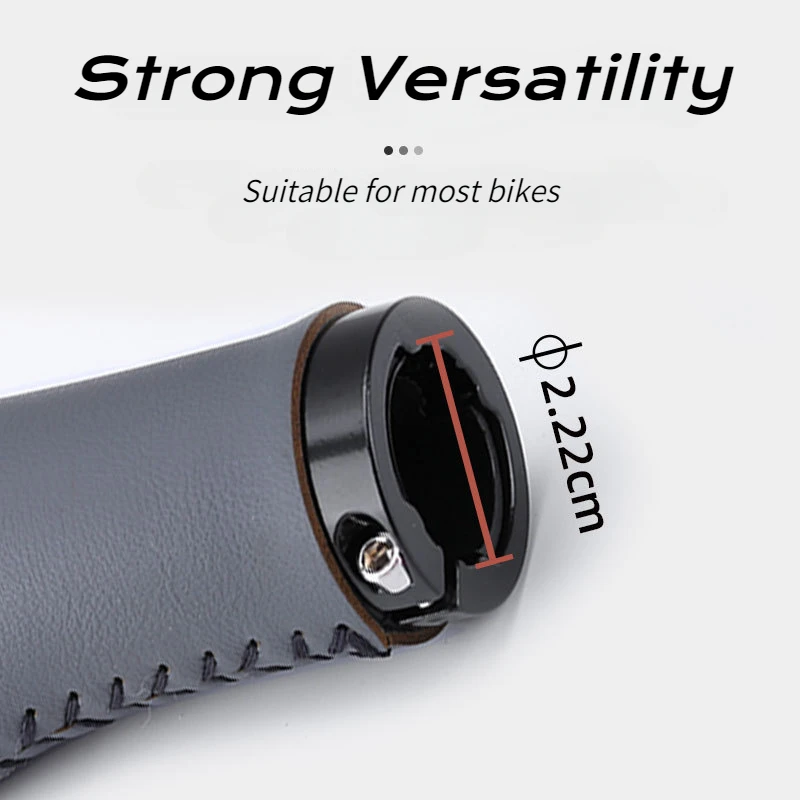 2PCS Silicone Bicycle Handle Shock Absorption Comfortable Mountain Bike Deputy Handle Long Short Modified Mountain Bicycle Parts