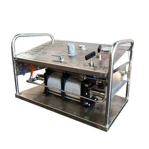 High Pressure Portable Gas Booster Pump Air Driven Pneumatic Gas Pump System