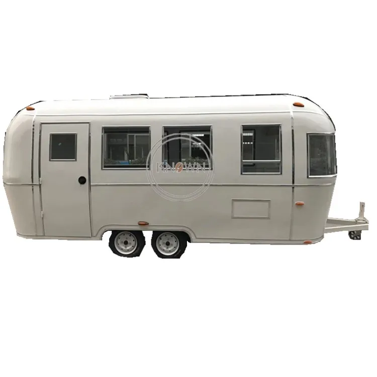 Rimorchio mobile per alimenti per carrello per hot dog da cucina per strada all'aperto con camion per alimenti elettrico a capsula OEM in vendita in Europa