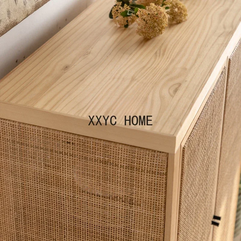 Armadietto country americano, credenza vintage in legno massello invecchiato, armadio da ingresso per corridoio