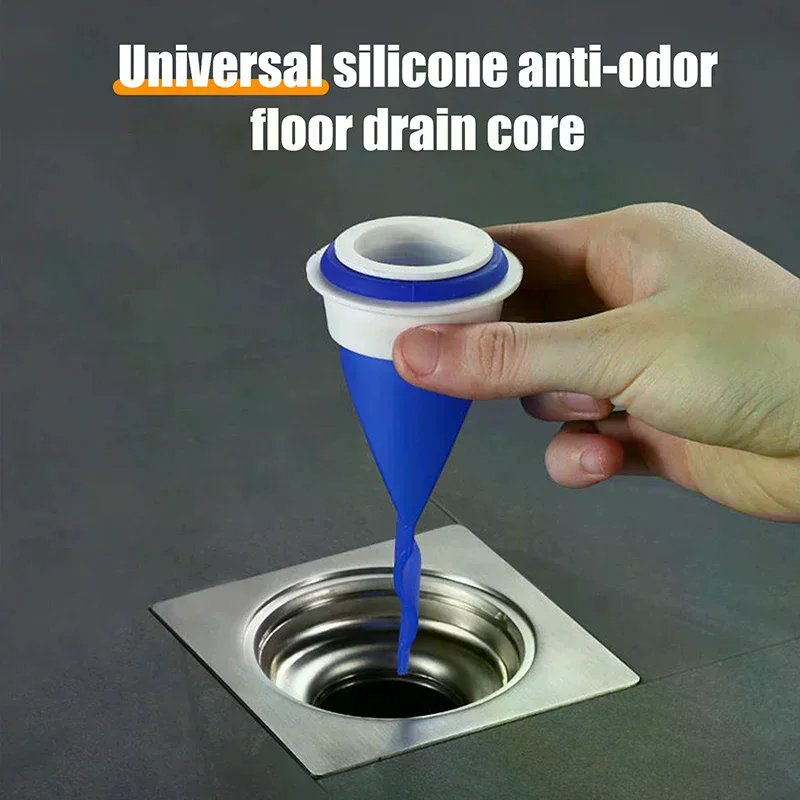 Odor-proof Silicone Bathroom Drain Core, Bathroom Essential, Universal Round Odor-proof Cover For Sewers, Insect Prevention.
