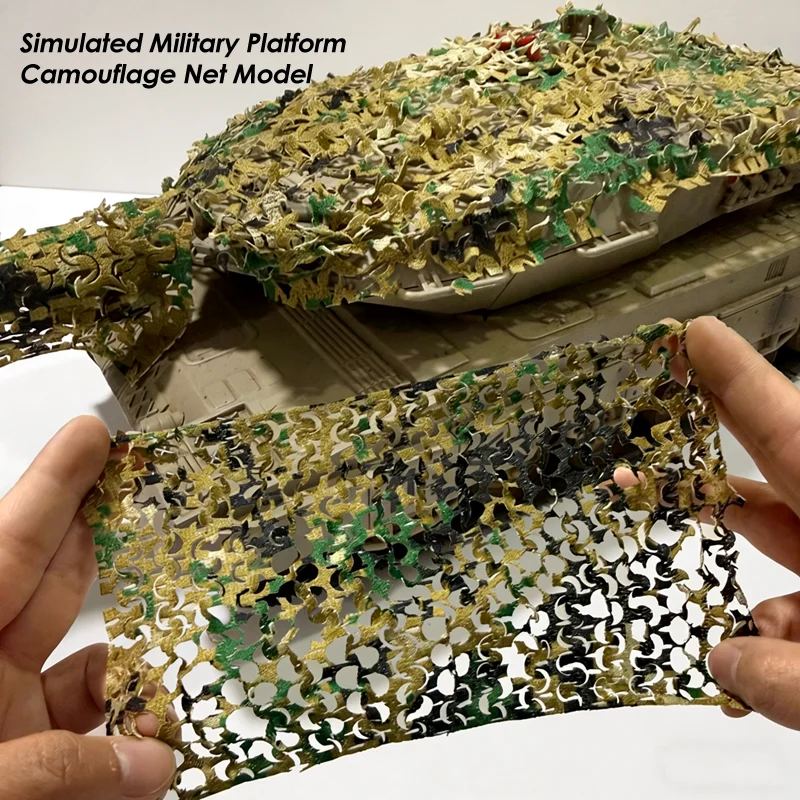 Rede de Camuflagem para Modelismo Militar Simulado, Tecido para Micro Paisagens de Montanha, Armadilha, Bunker, Materiais DIY Artesanais, Maquete de Trem