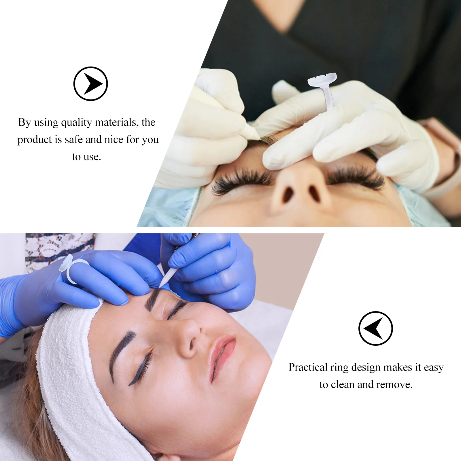 

100 Pcs Color Cup Eyelash Extension Ring Pigment Wreath Supplies Glue Cups Plastic Holder