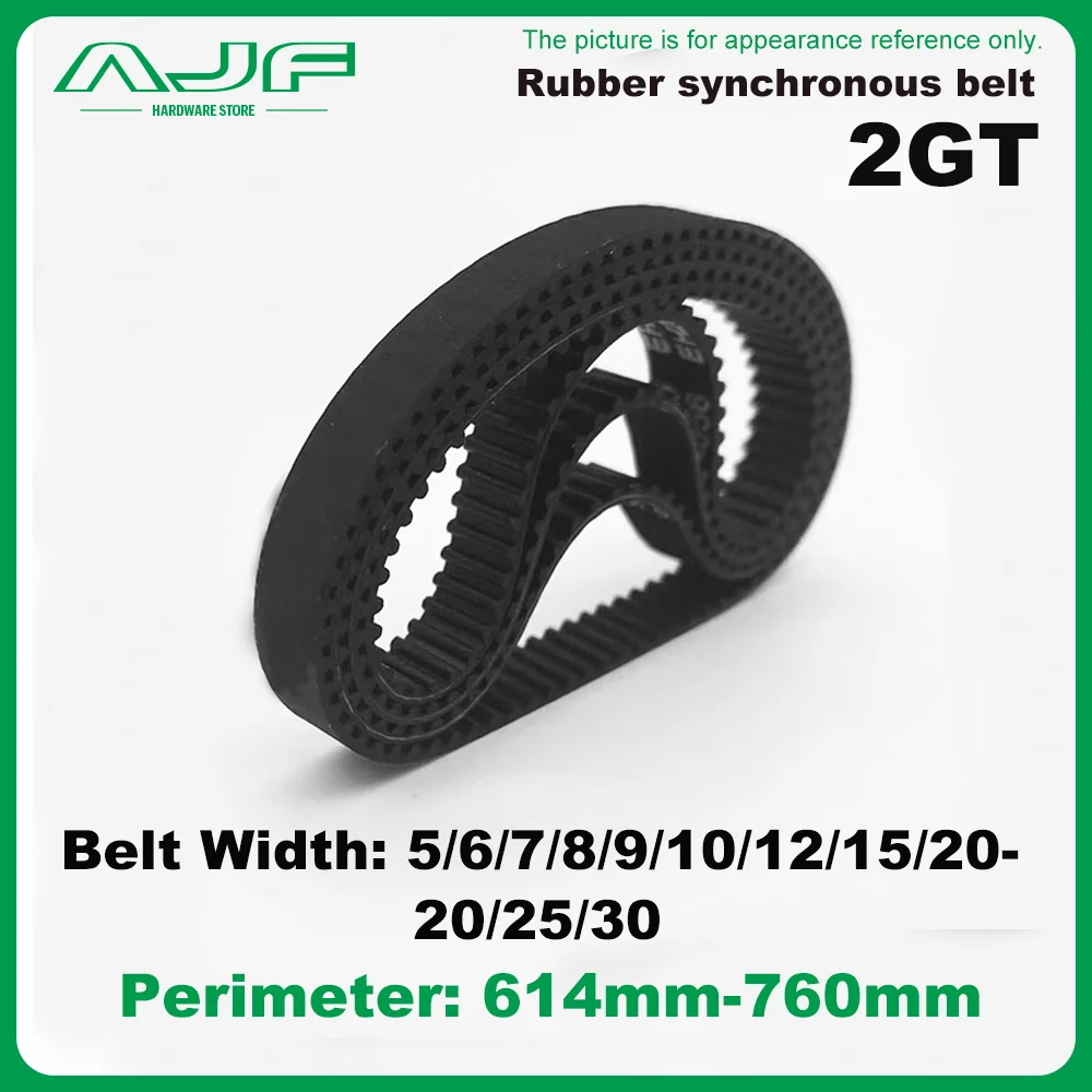 

2GT Timing Belt Width 5/6/7/8/9/10/12/15/20/25/30mm Perimeter 614mm~760mm GT2 3D Printer Belt Parts Timing Synchronous Belt