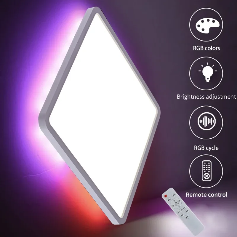 TUYA lampadario a soffitto lampade per la decorazione della stanza atmosfera moderna luci a Led RGB APP WIFI lampada intelligente per apparecchio di